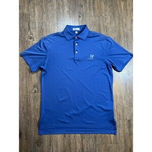 Peter Millar Polo Shirt Mens Small Blue Golf Performance Crown Crafted Stretch